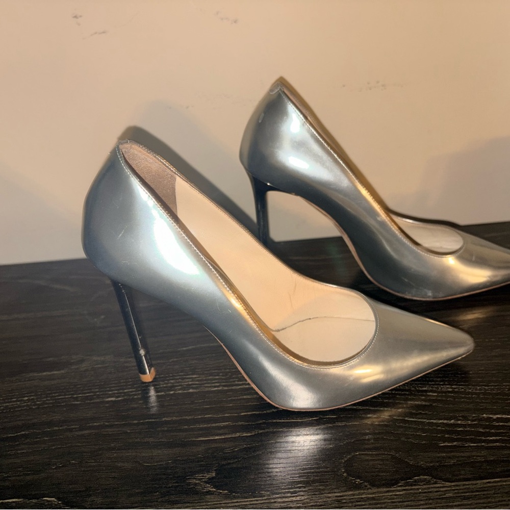 Platinum Jimmy Choo heels